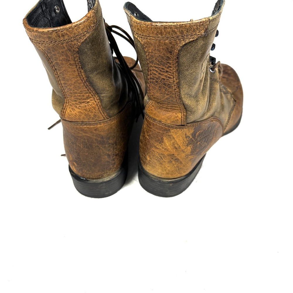 Ariat Heritage Lacer Western Boots Men's US 9D Brown Distressed Leather Workwear - Picture 5 of 10